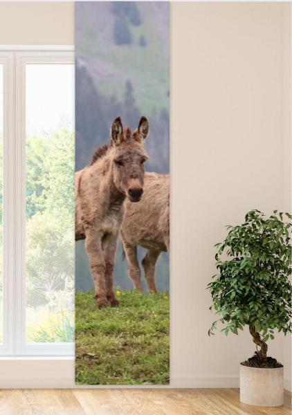 Flächenvorhang Beste Freunde,  Schiebevorhang, Schiebegardine, modern, 60 cm breit, 2,65 m hoch, 3 m hoch